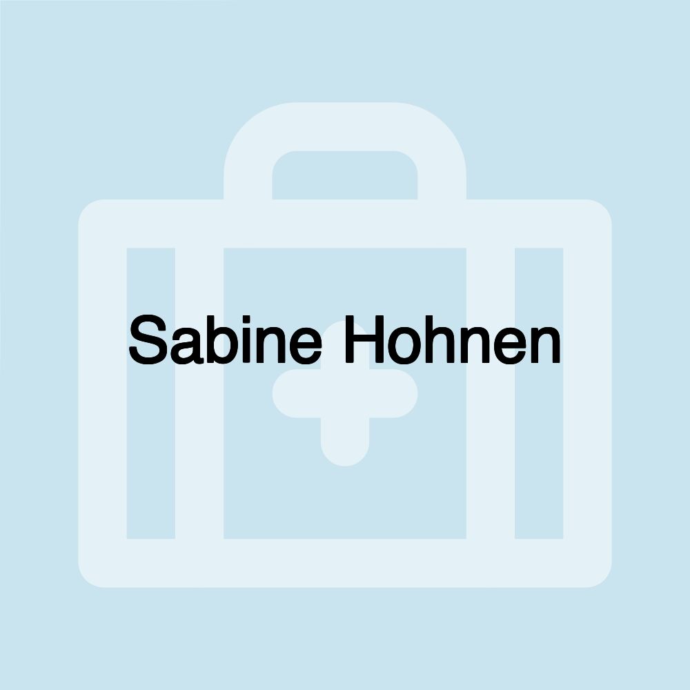 Sabine Hohnen