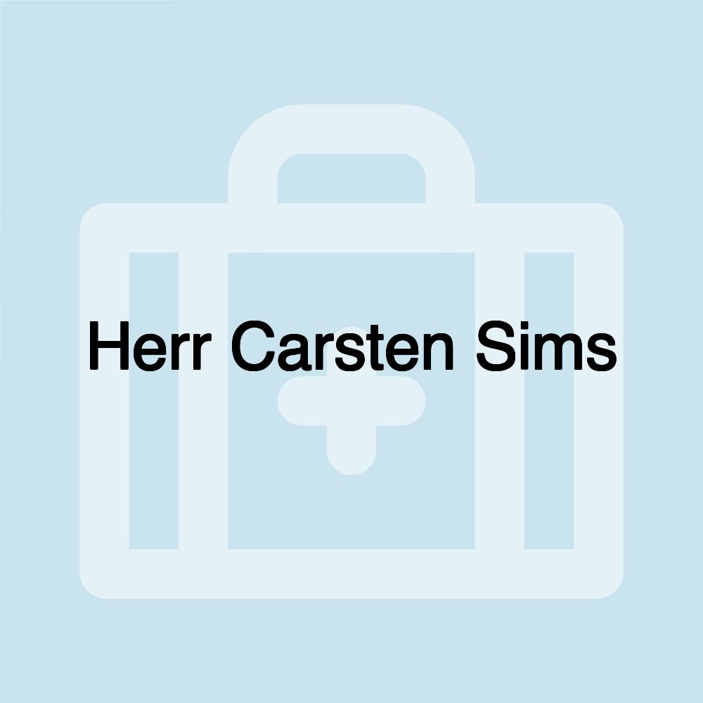 Herr Carsten Sims