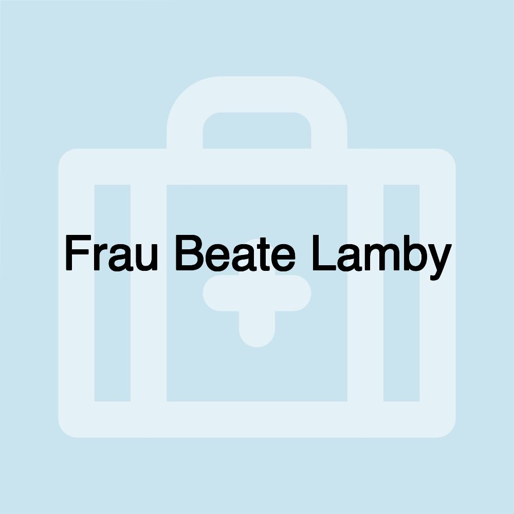 Frau Beate Lamby