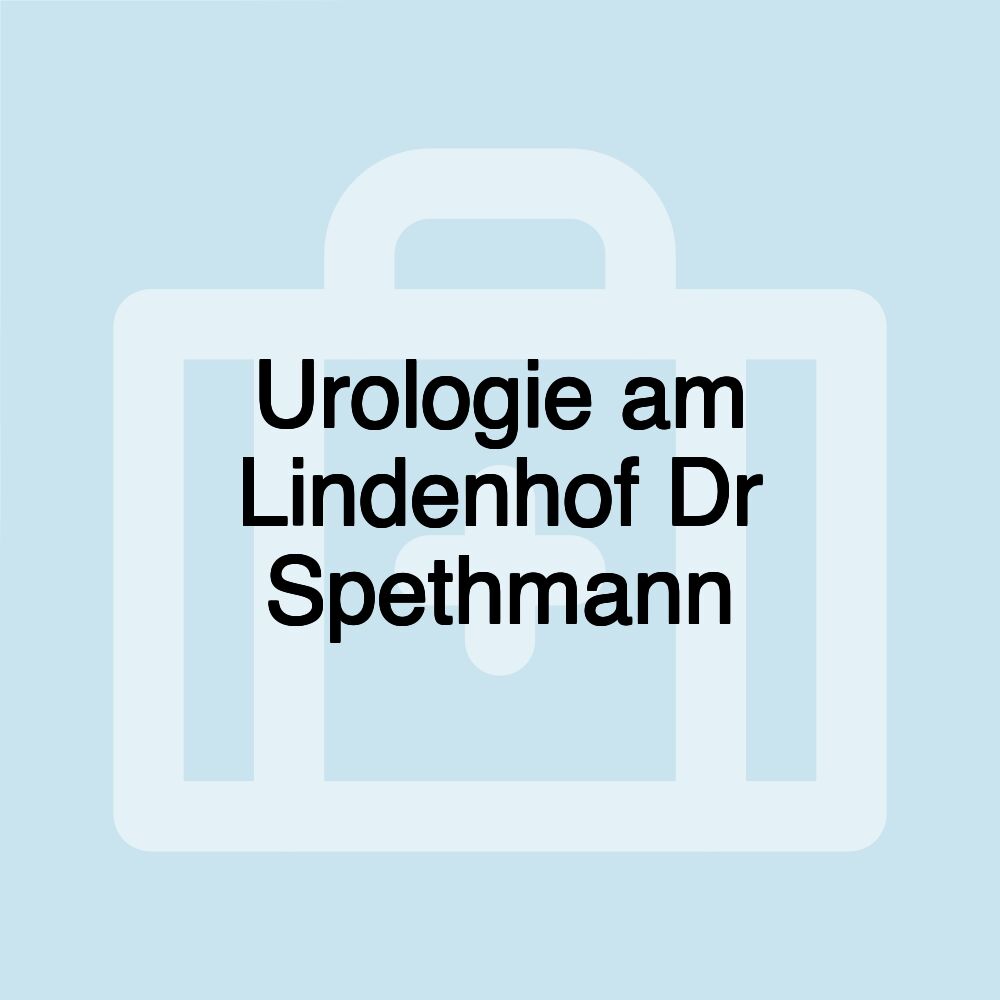 Urologie am Lindenhof Dr Spethmann