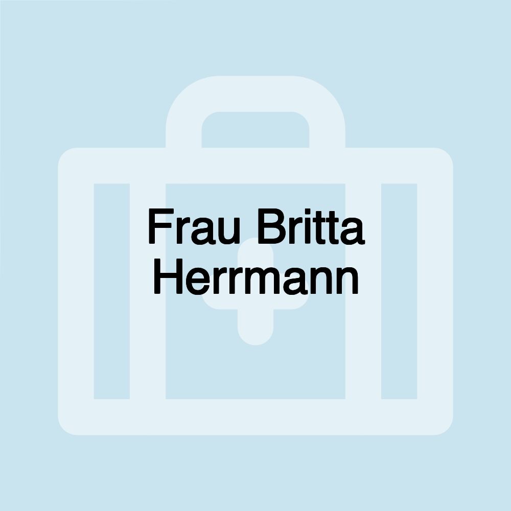 Frau Britta Herrmann