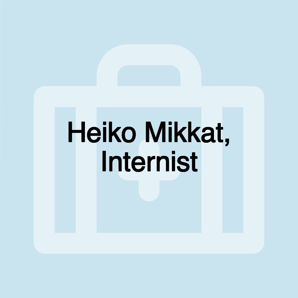 Heiko Mikkat, Internist