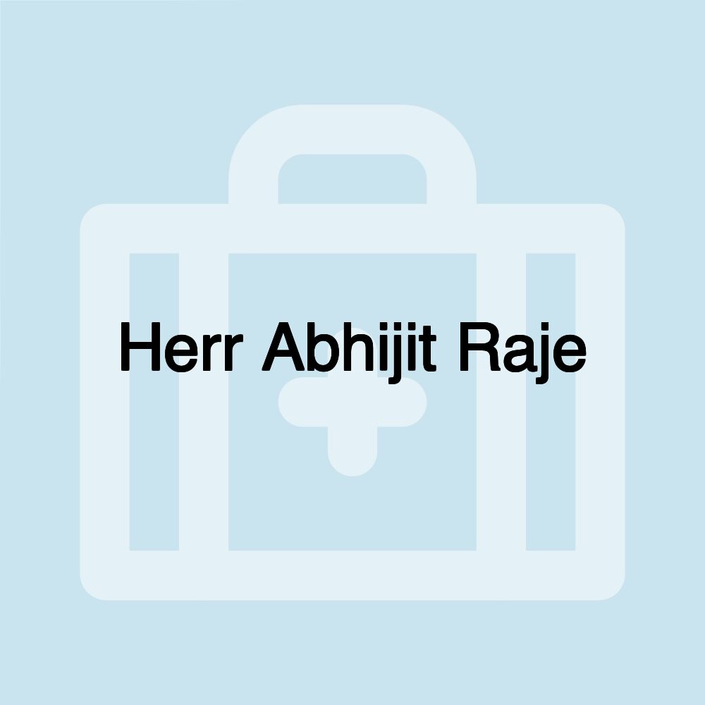 Herr Abhijit Raje