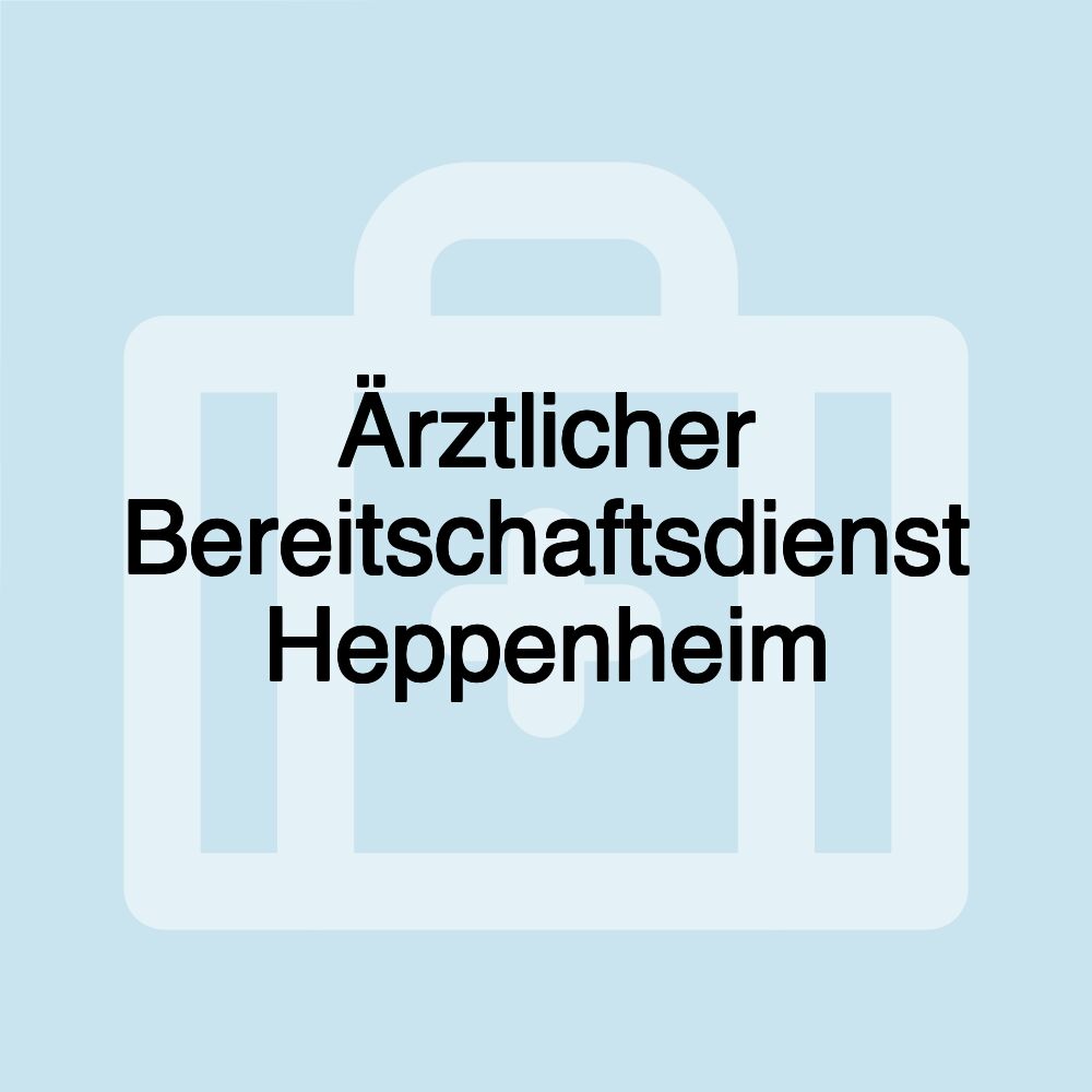 Ärztlicher Bereitschaftsdienst Heppenheim