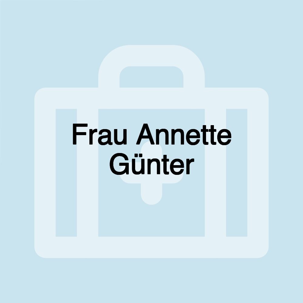 Frau Annette Günter