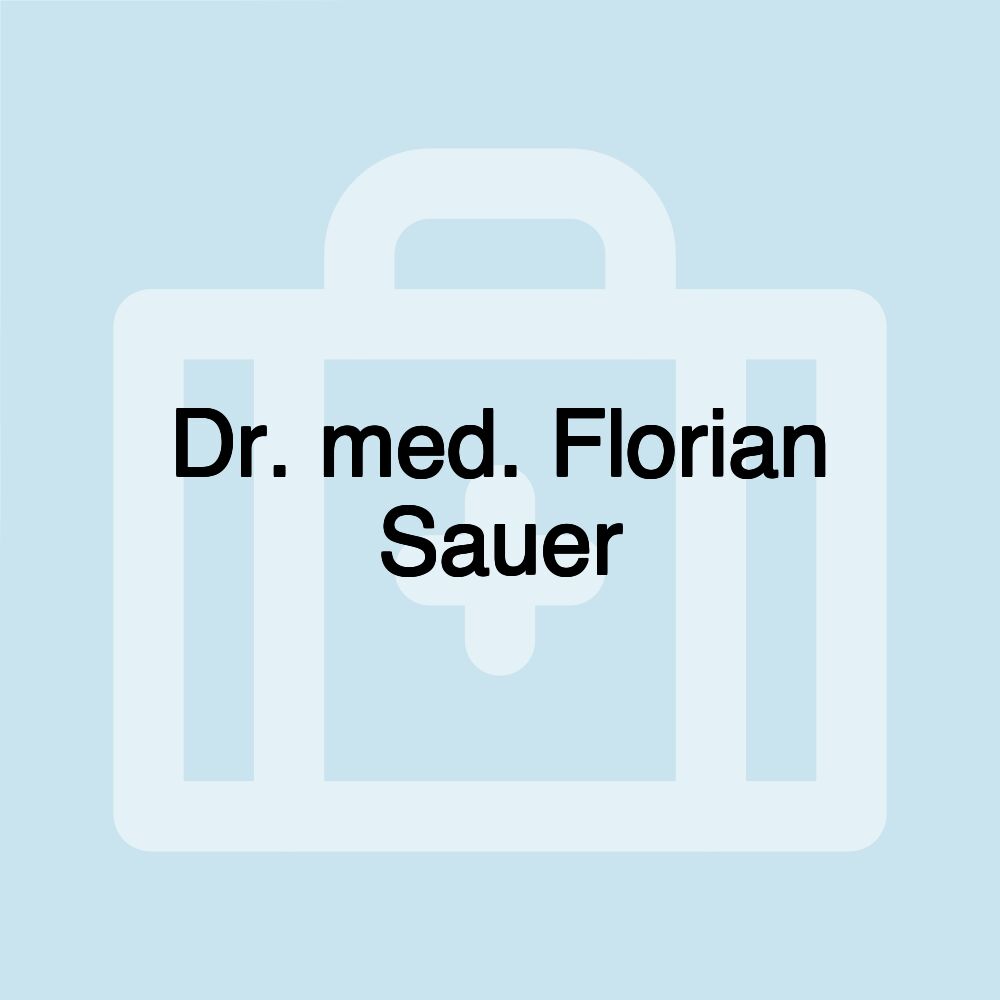 Dr. med. Florian Sauer