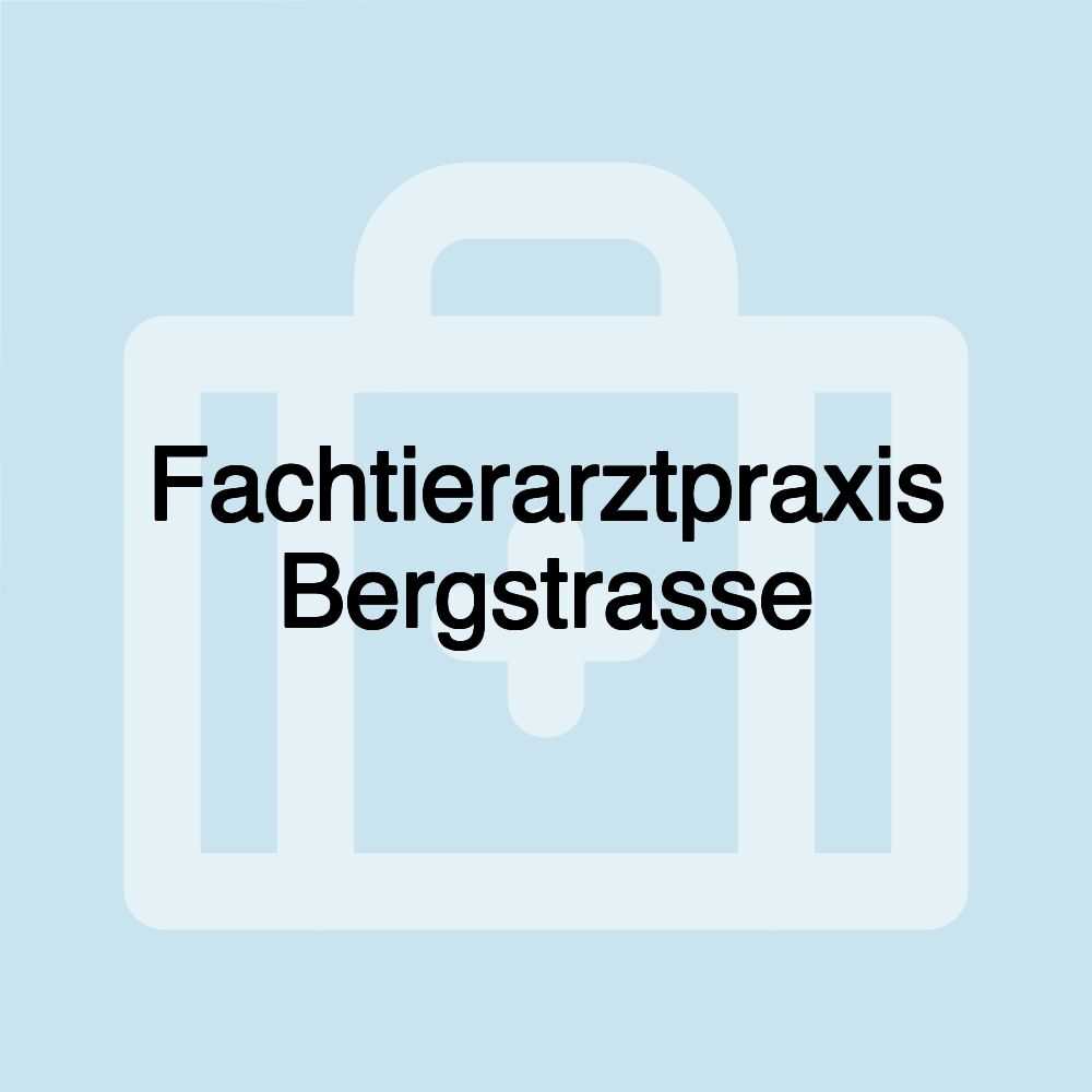 Fachtierarztpraxis Bergstrasse