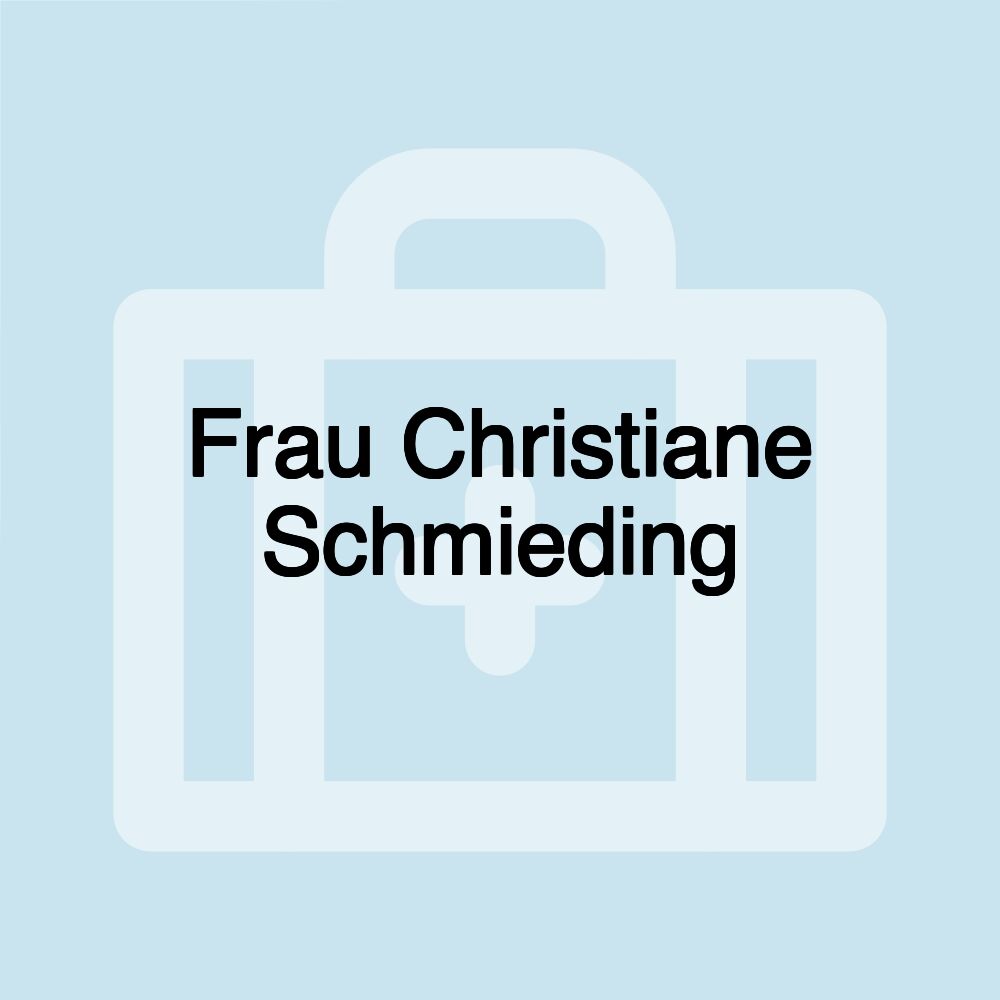 Frau Christiane Schmieding