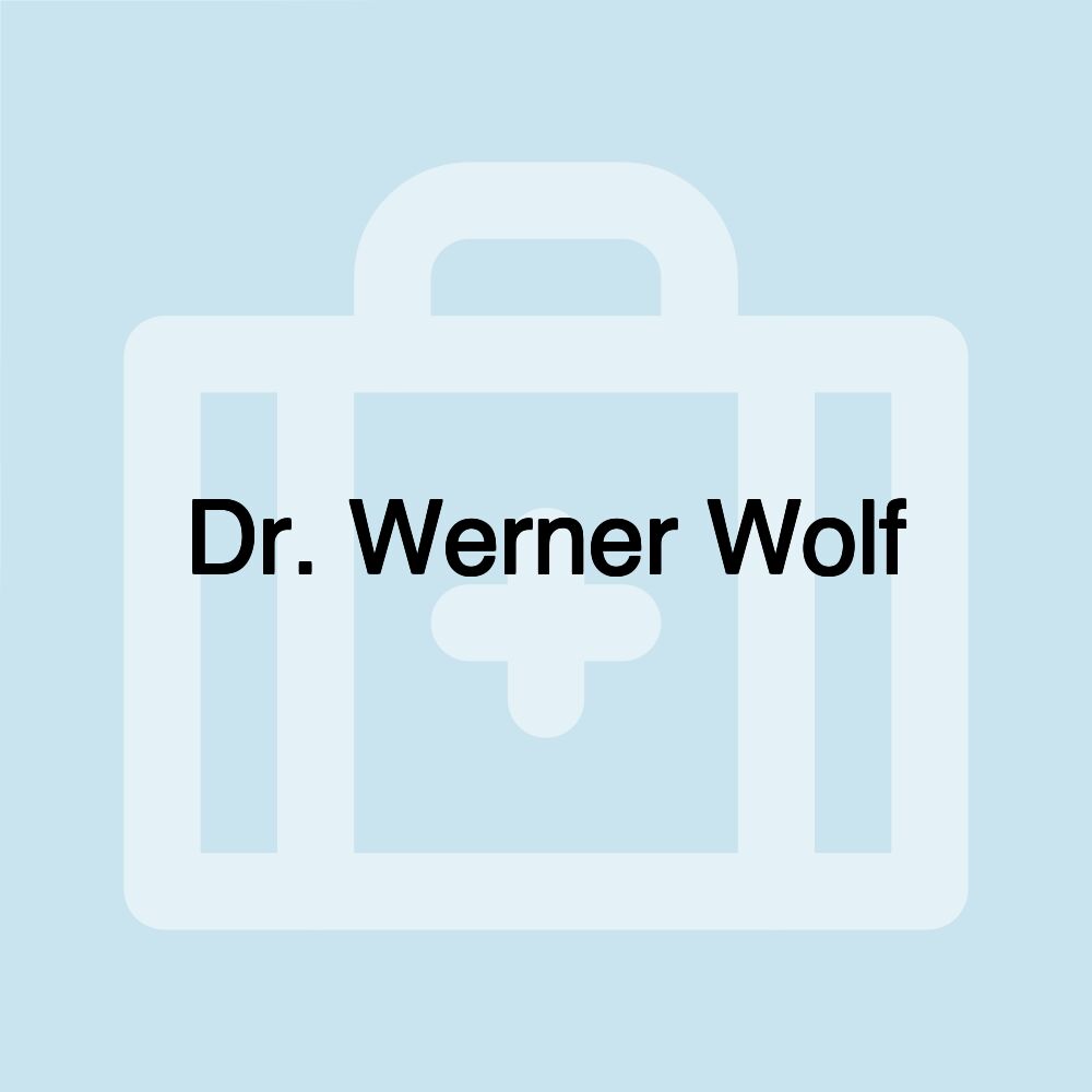 Dr. Werner Wolf