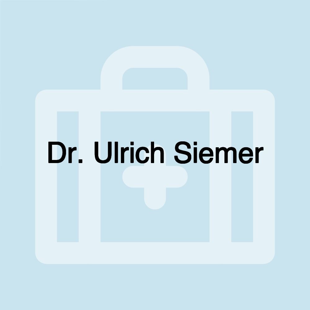 Dr. Ulrich Siemer