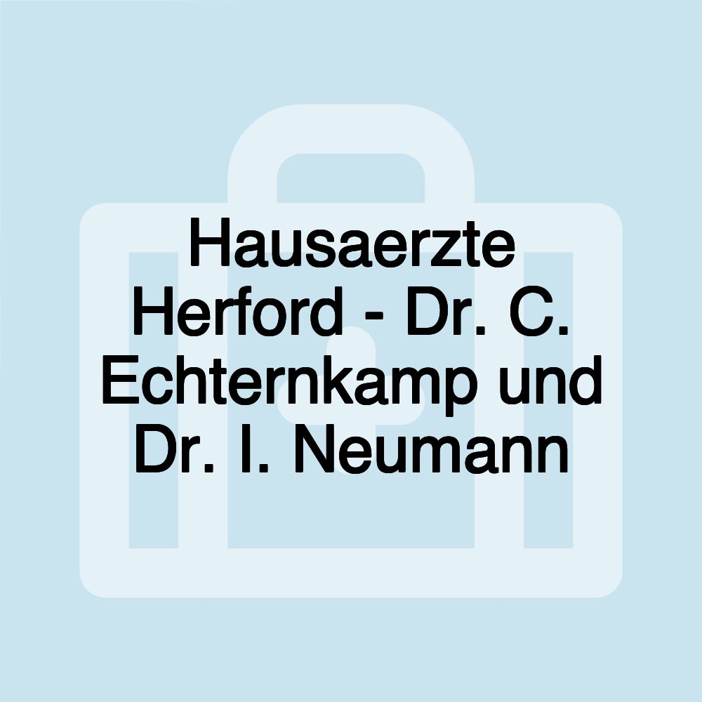 Hausaerzte Herford - Dr. C. Echternkamp und Dr. I. Neumann