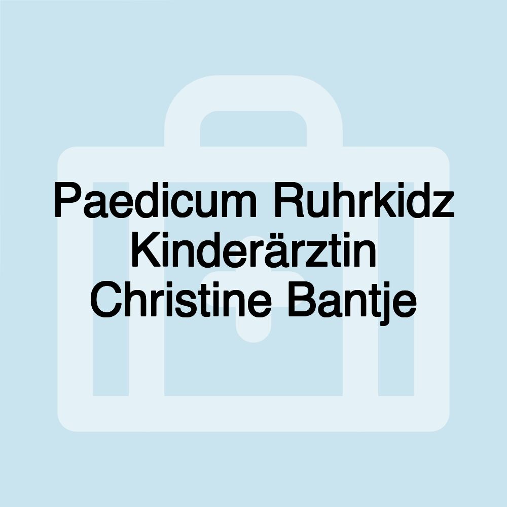 Paedicum Ruhrkidz Kinderärztin Christine Bantje