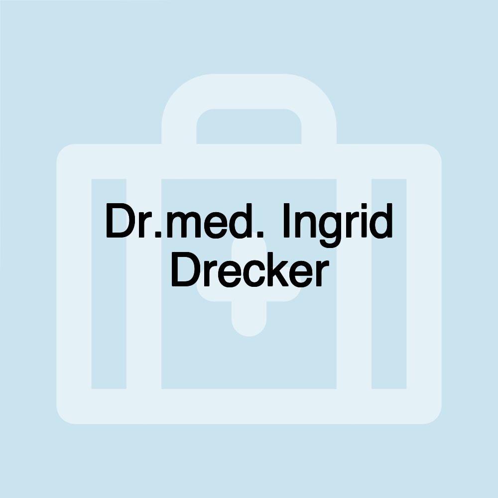 Dr.med. Ingrid Drecker