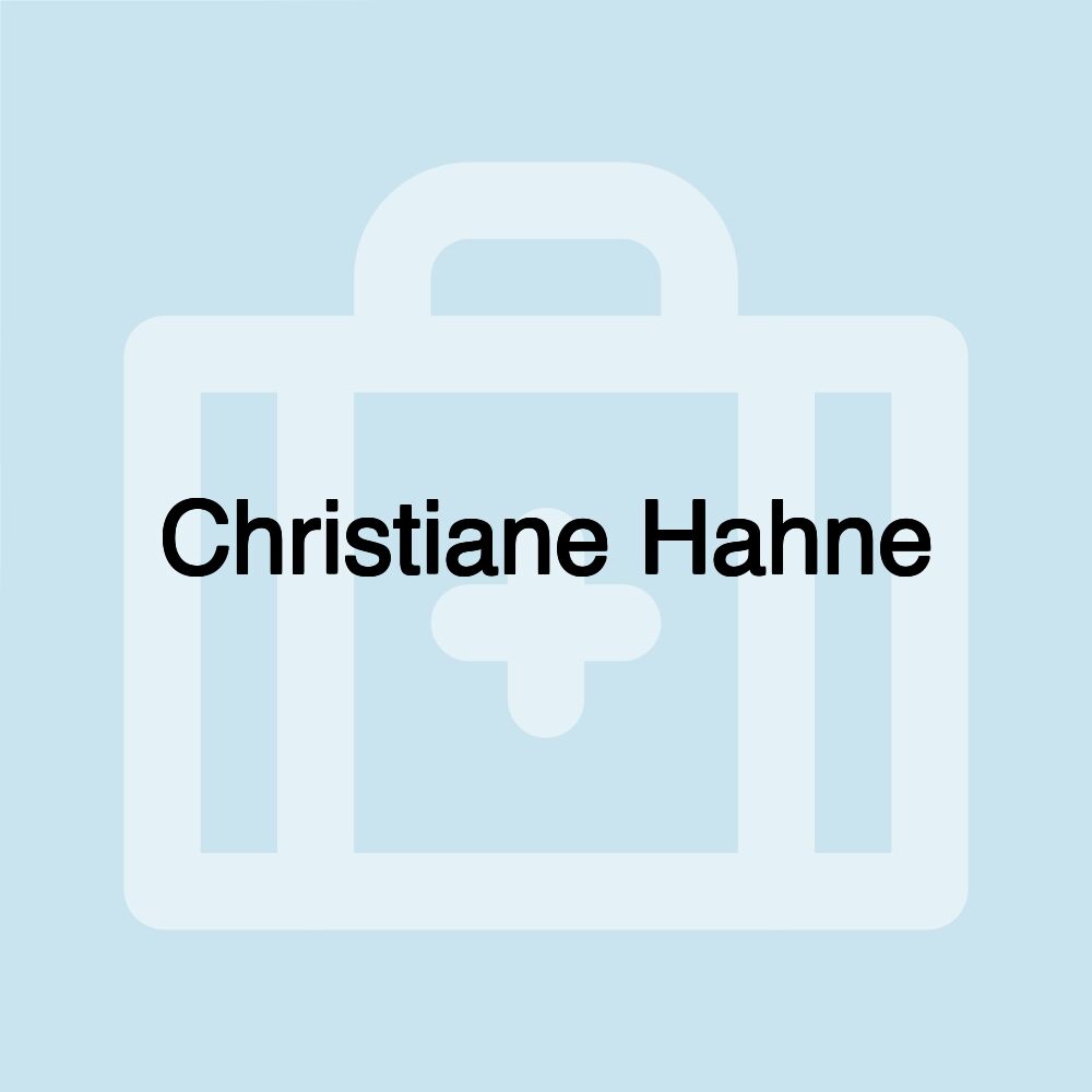 Christiane Hahne