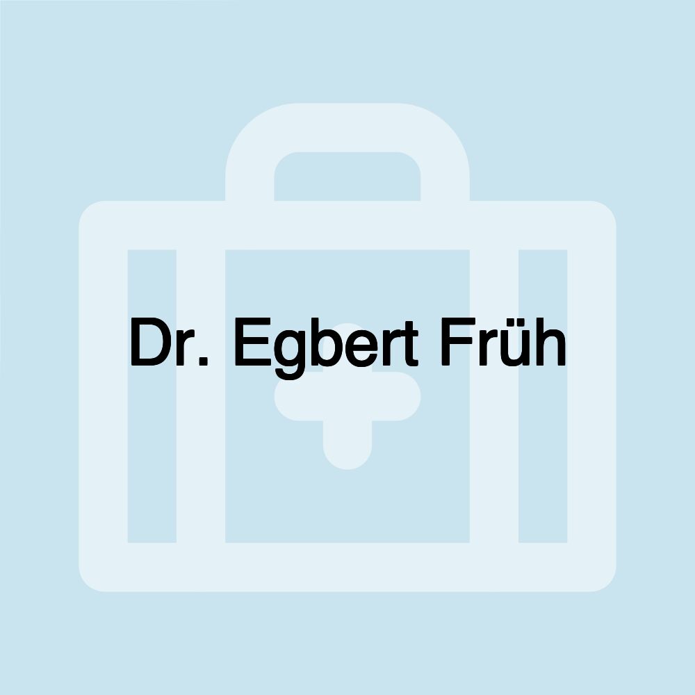 Dr. Egbert Früh