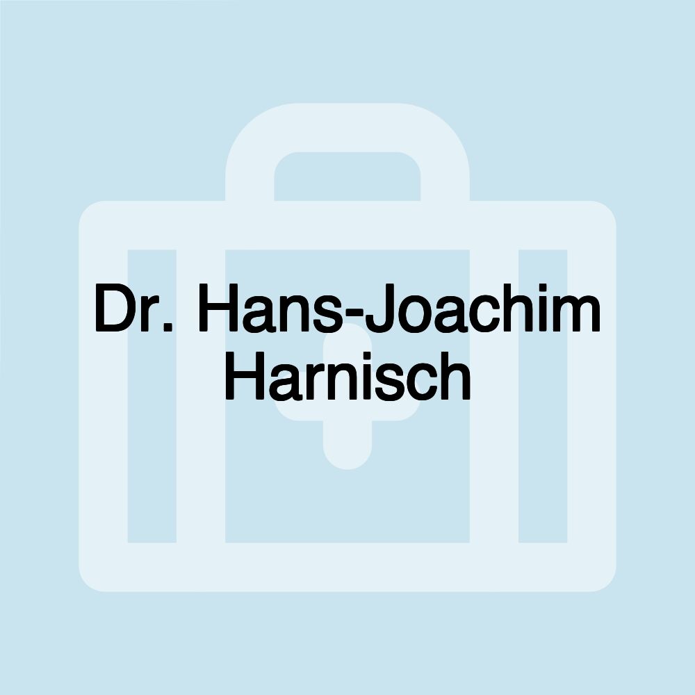 Dr. Hans-Joachim Harnisch