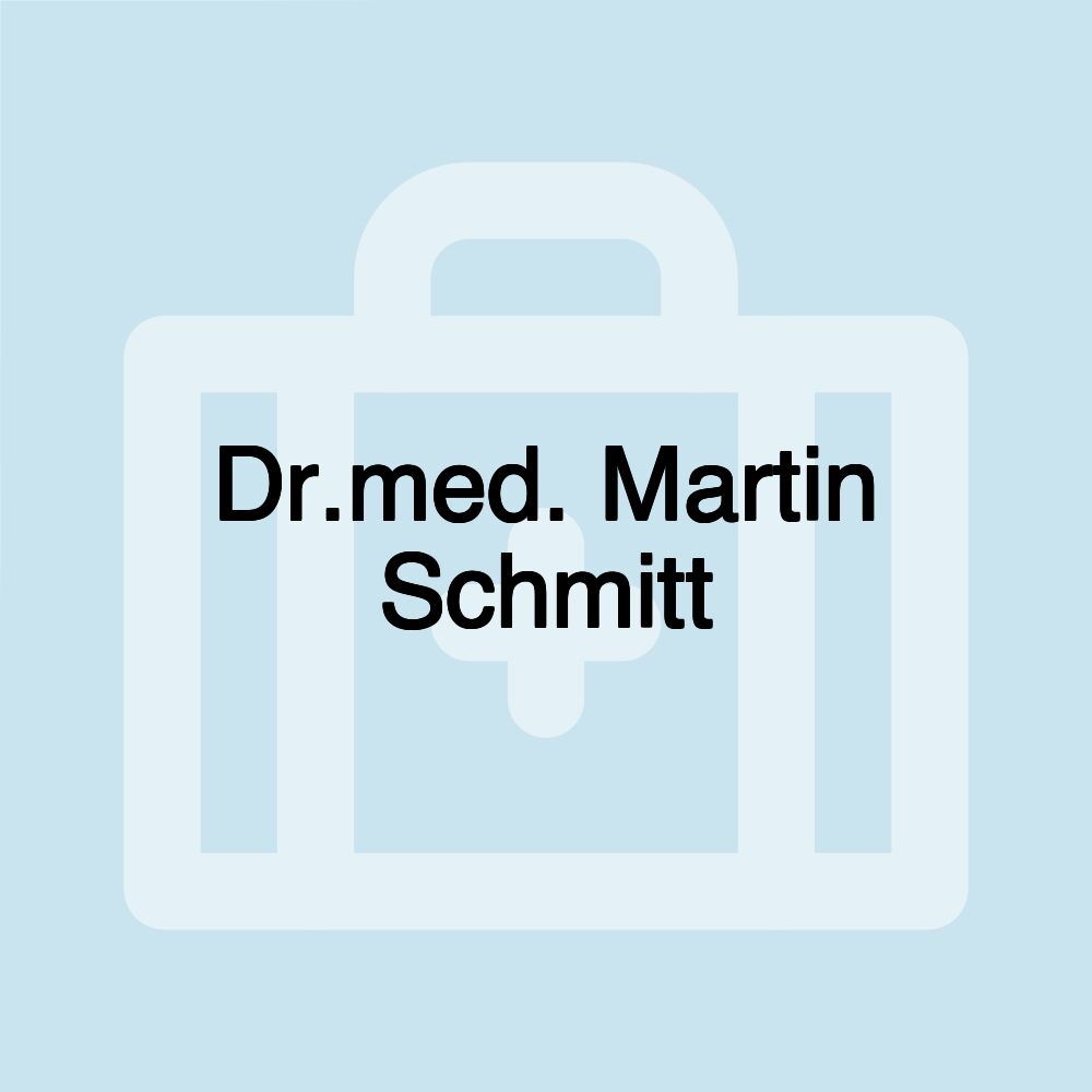 Dr.med. Martin Schmitt