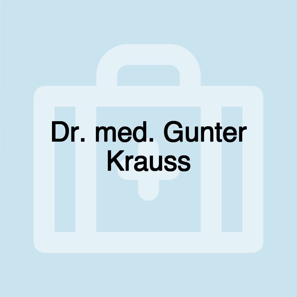 Dr. med. Gunter Krauss