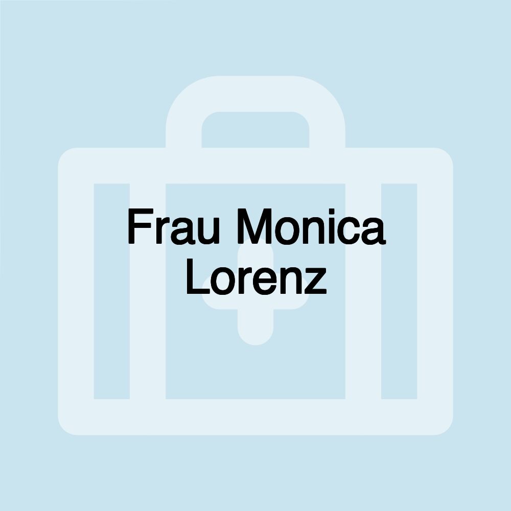 Frau Monica Lorenz