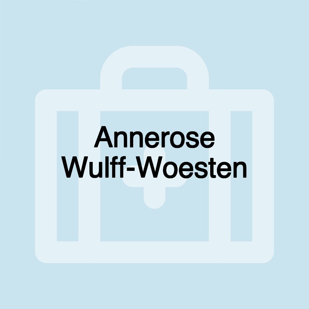 Annerose Wulff-Woesten