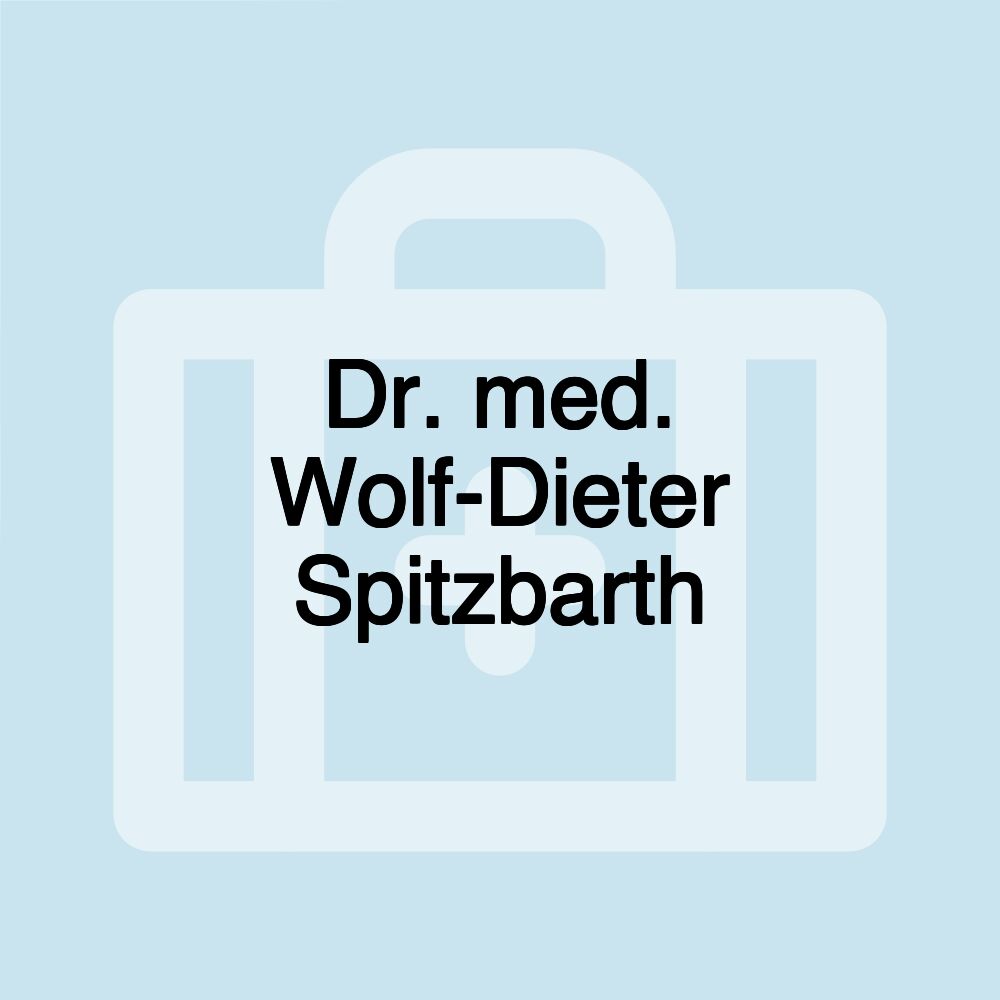 Dr. med. Wolf-Dieter Spitzbarth