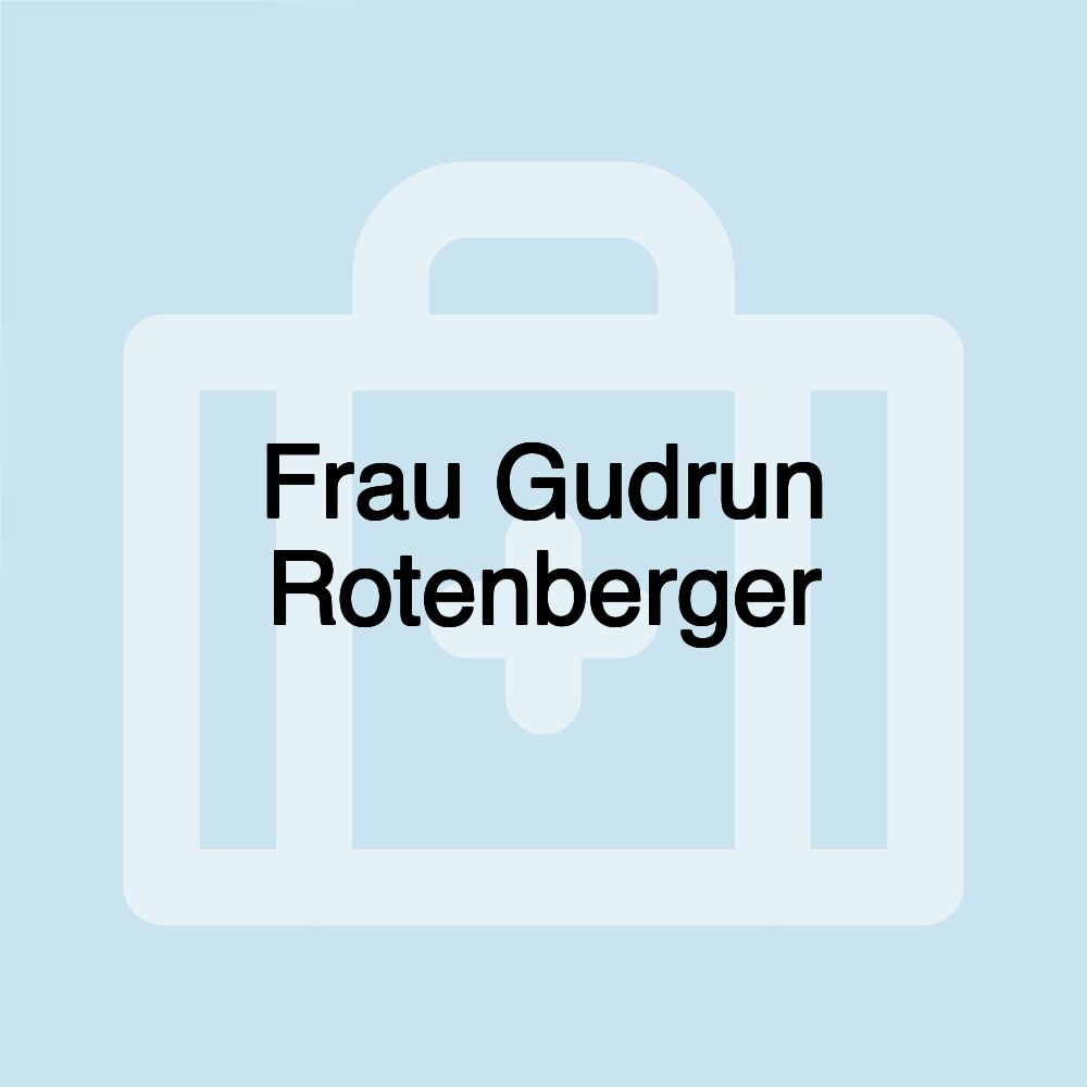 Frau Gudrun Rotenberger