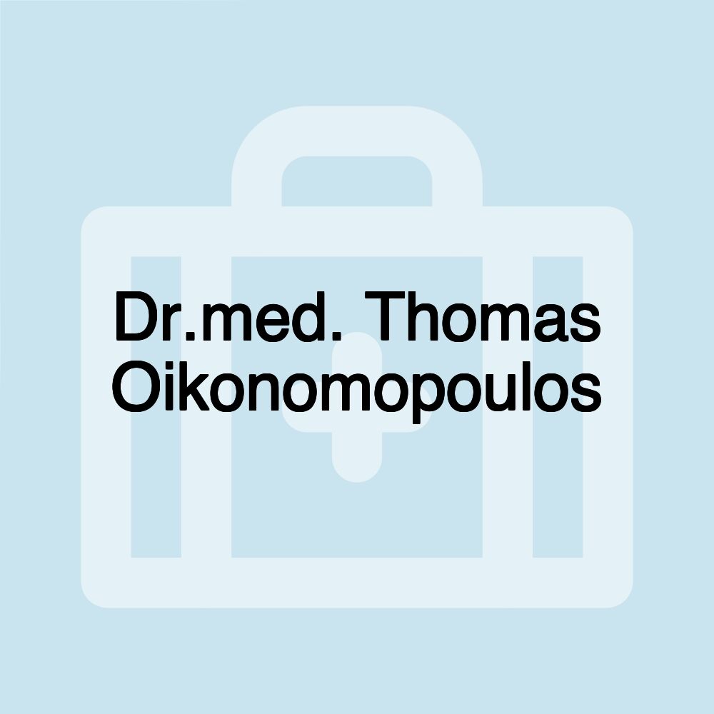 Dr.med. Thomas Oikonomopoulos