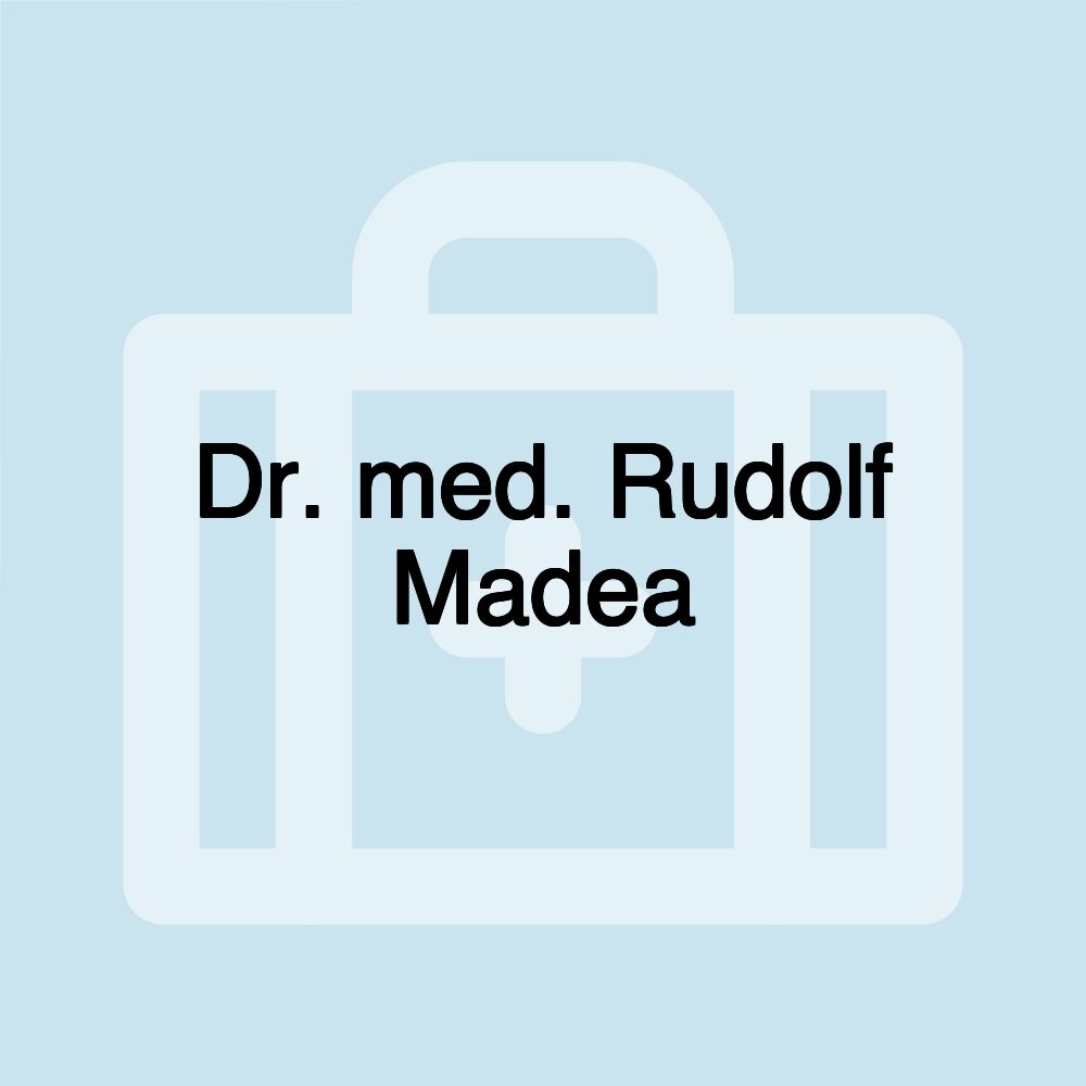 Dr. med. Rudolf Madea