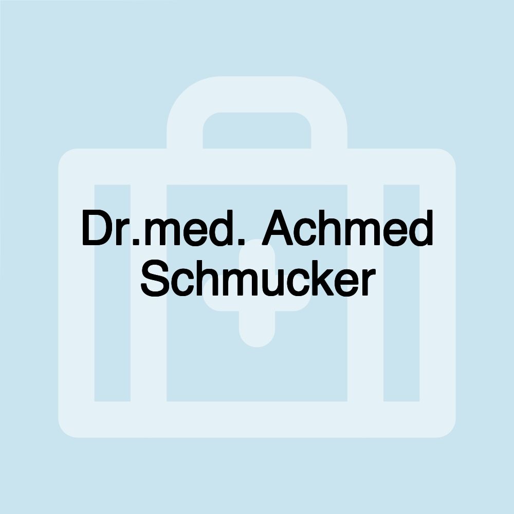 Dr.med. Achmed Schmucker