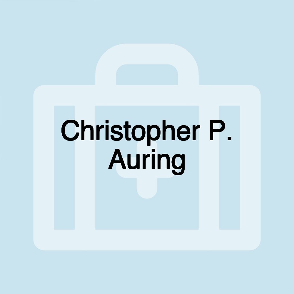 Christopher P. Auring