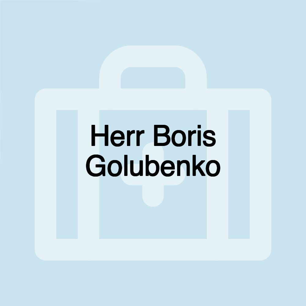 Herr Boris Golubenko