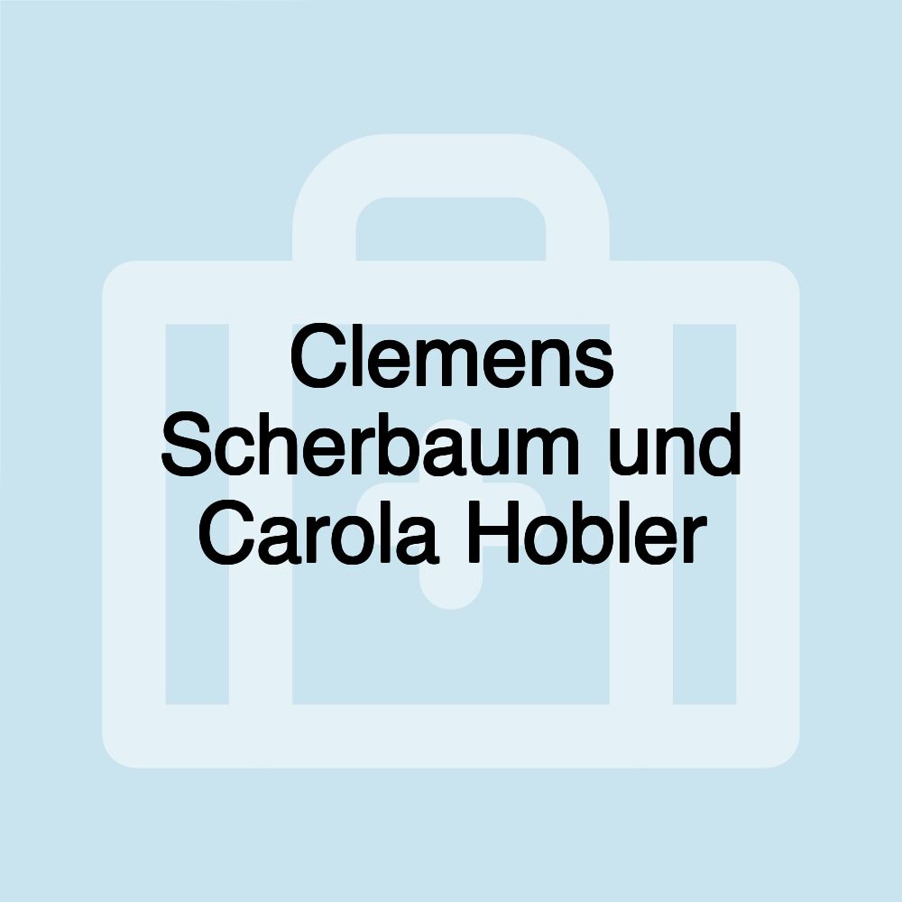 Clemens Scherbaum und Carola Hobler