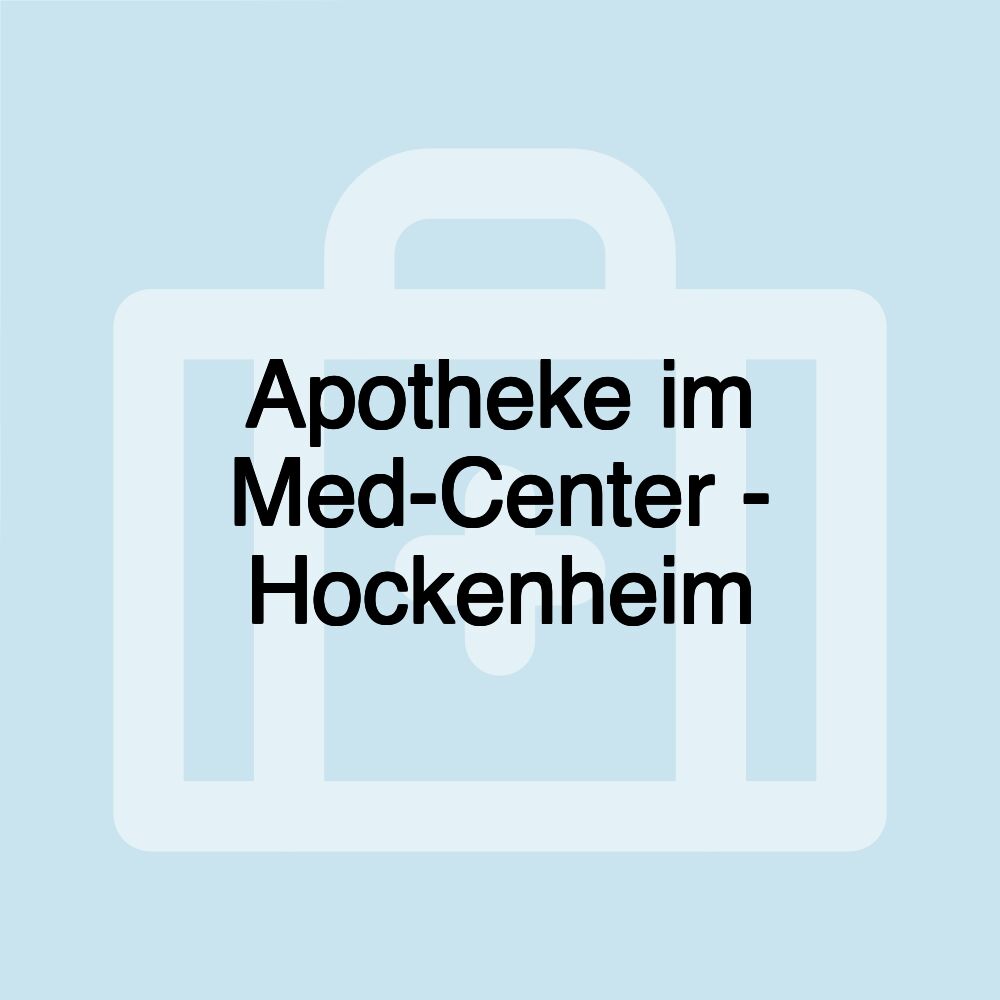 Apotheke im Med-Center - Hockenheim