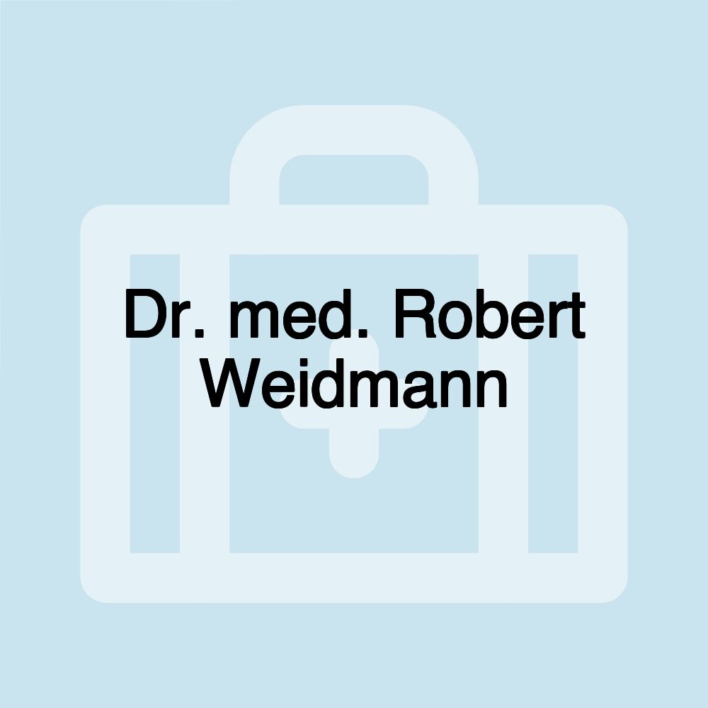 Dr. med. Robert Weidmann