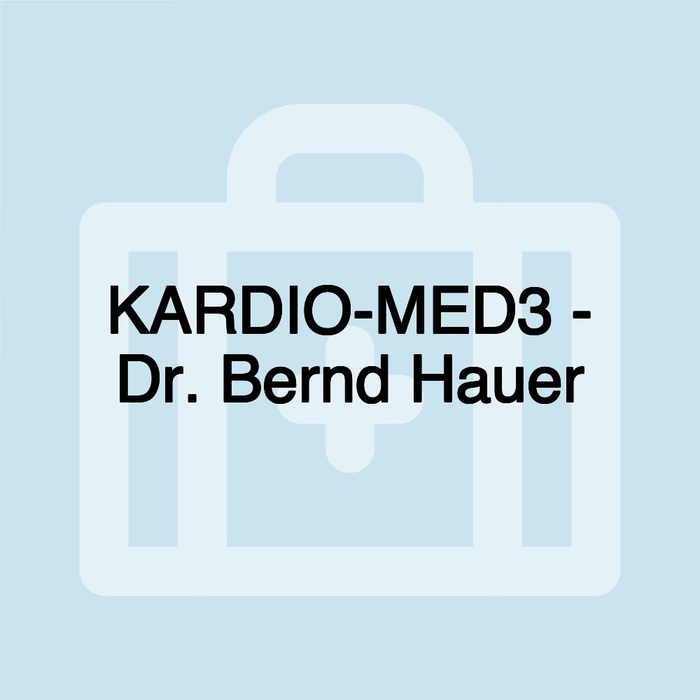 KARDIO-MED3 - Dr. Bernd Hauer