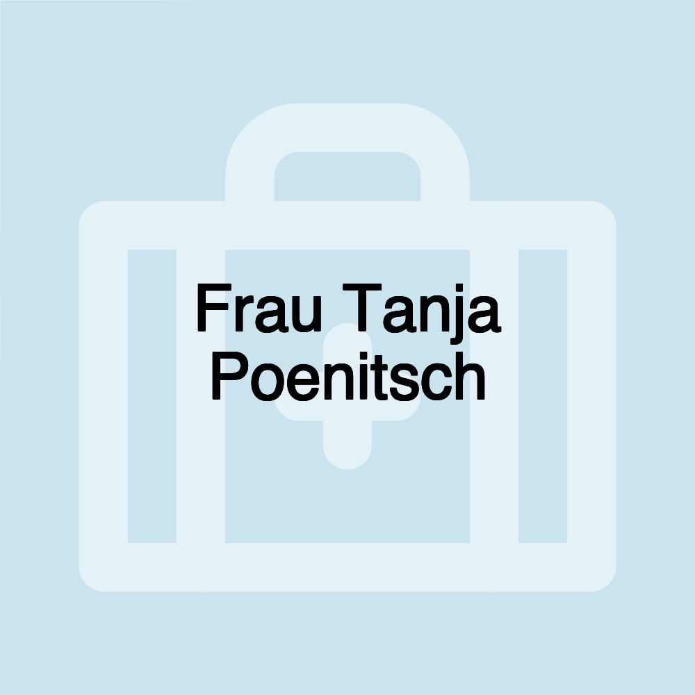 Frau Tanja Poenitsch