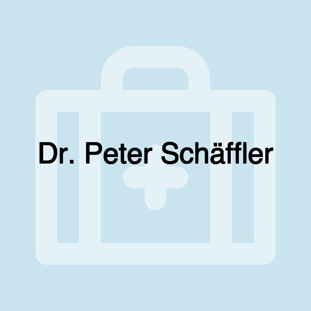 Dr. Peter Schäffler