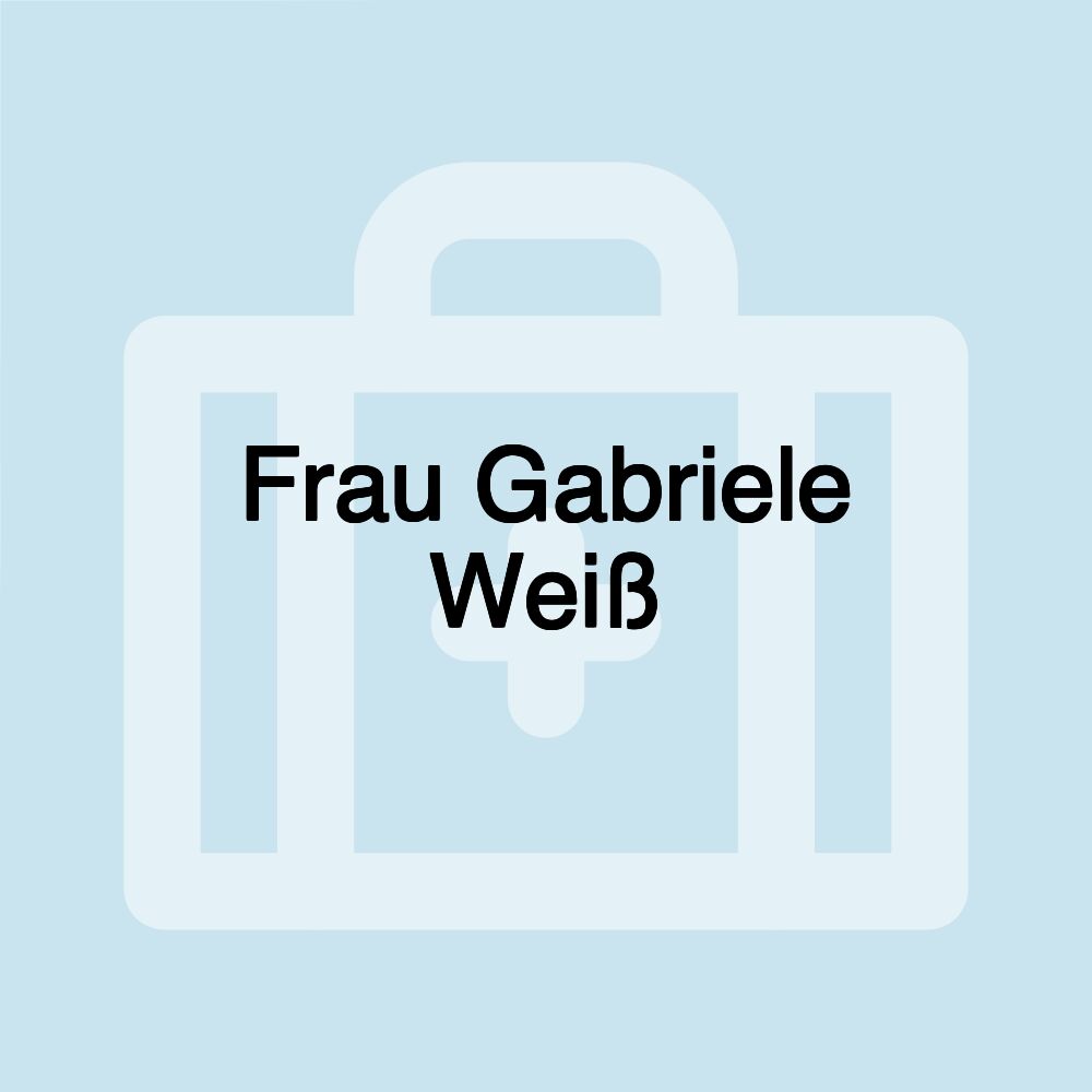 Frau Gabriele Weiß