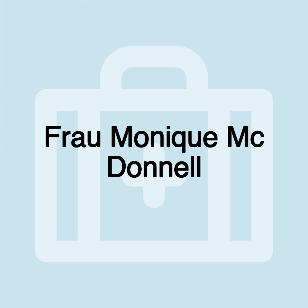 Frau Monique Mc Donnell