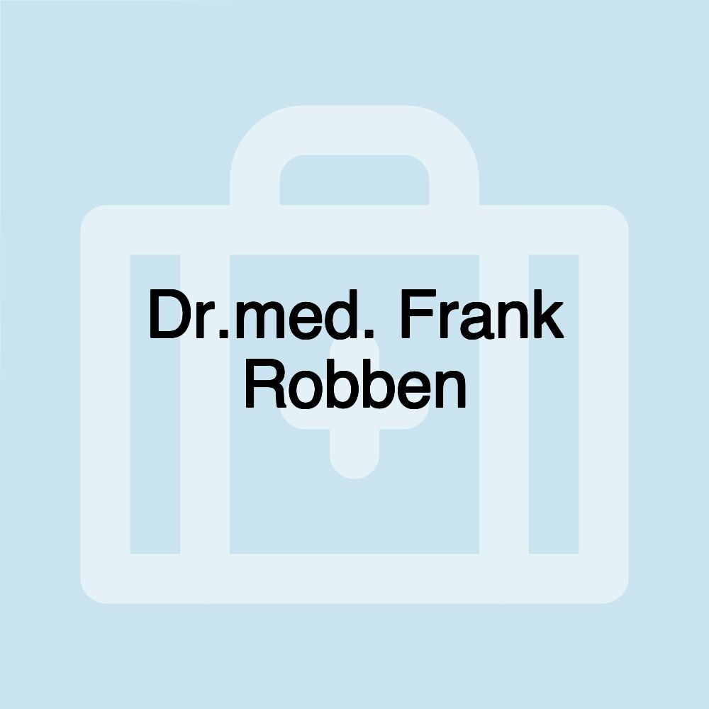 Dr.med. Frank Robben