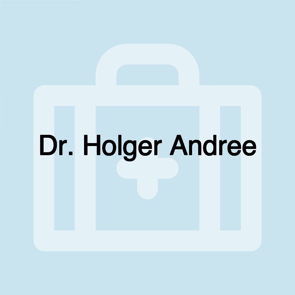 Dr. Holger Andree