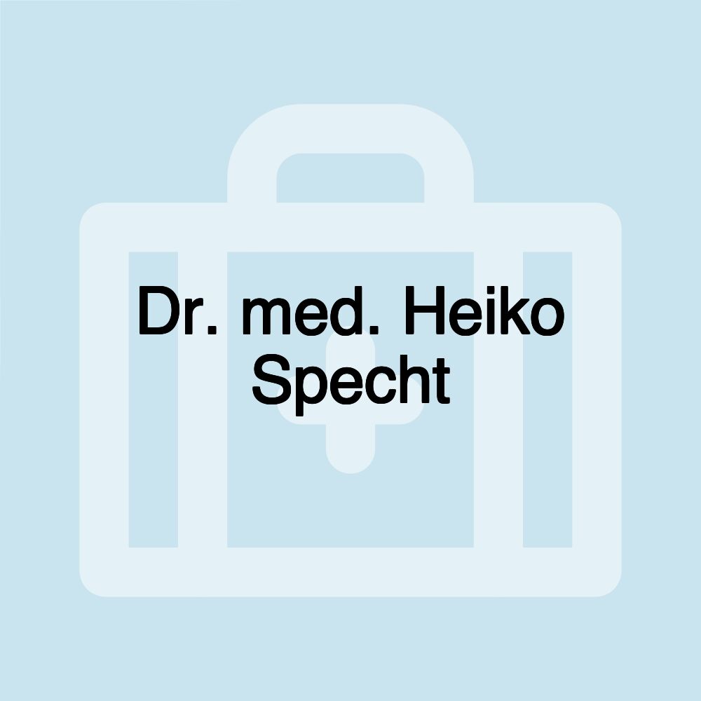 Dr. med. Heiko Specht