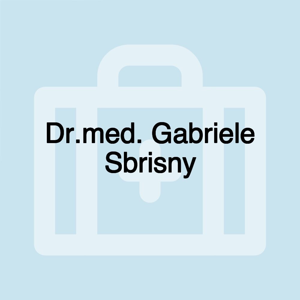 Dr.med. Gabriele Sbrisny