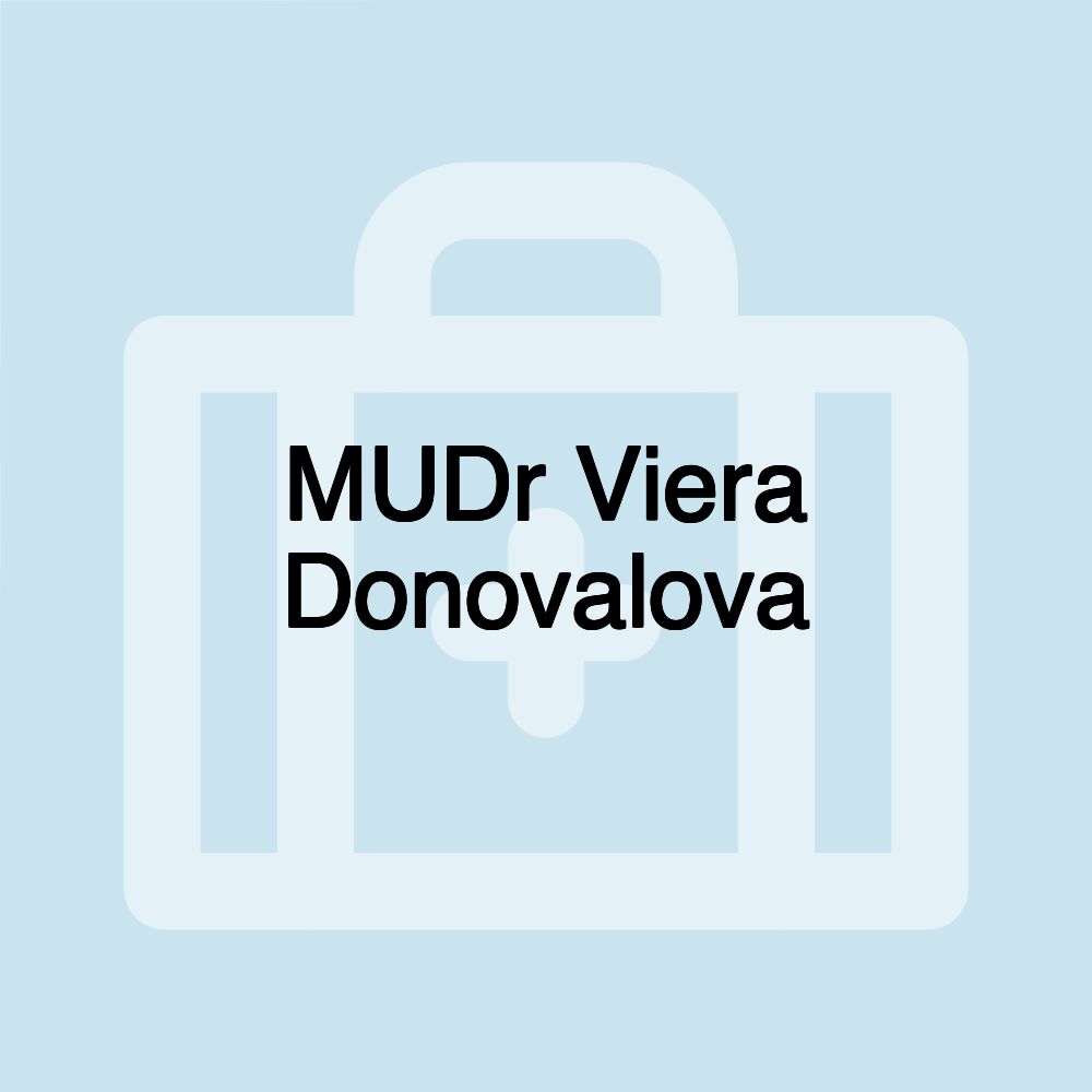 MUDr Viera Donovalova