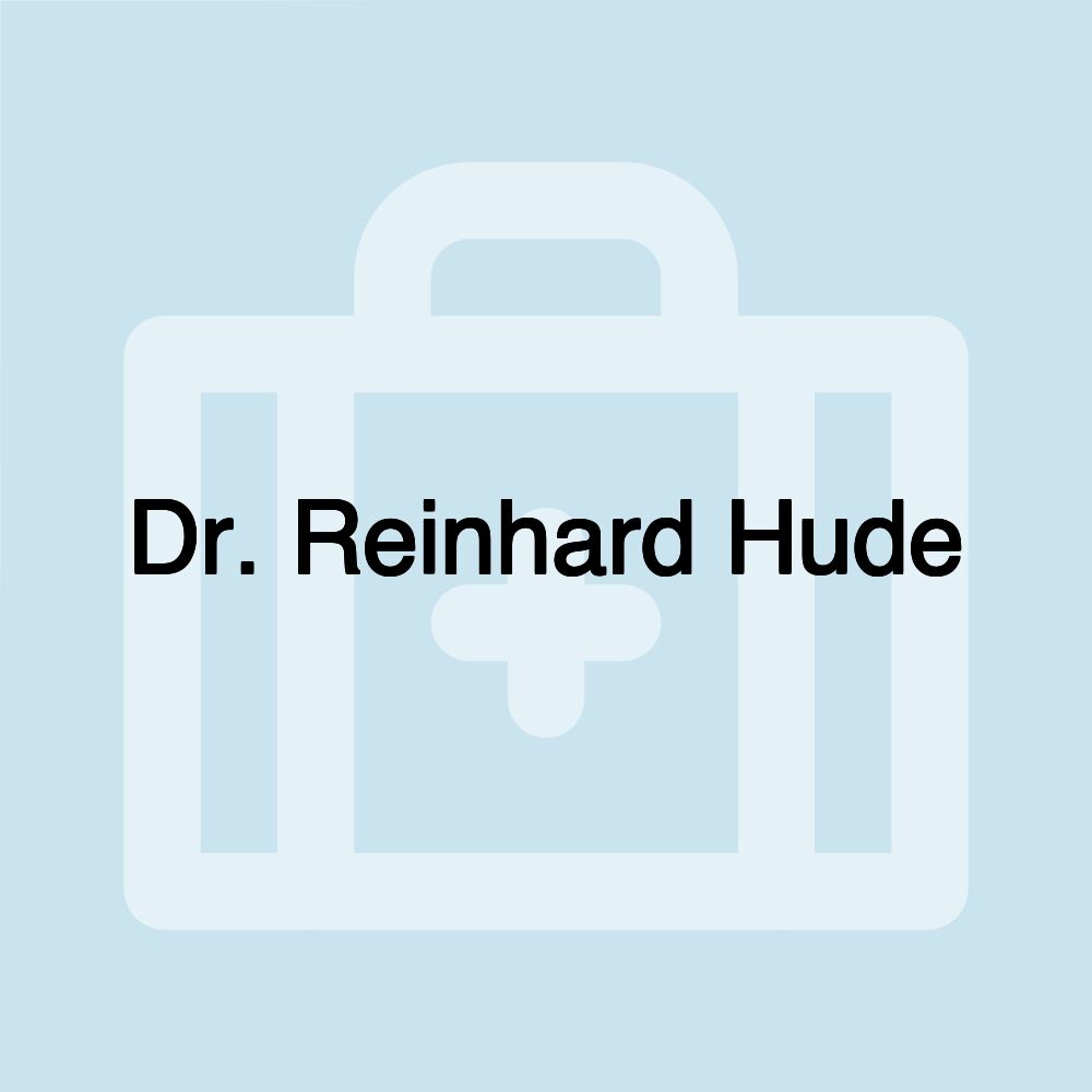 Dr. Reinhard Hude