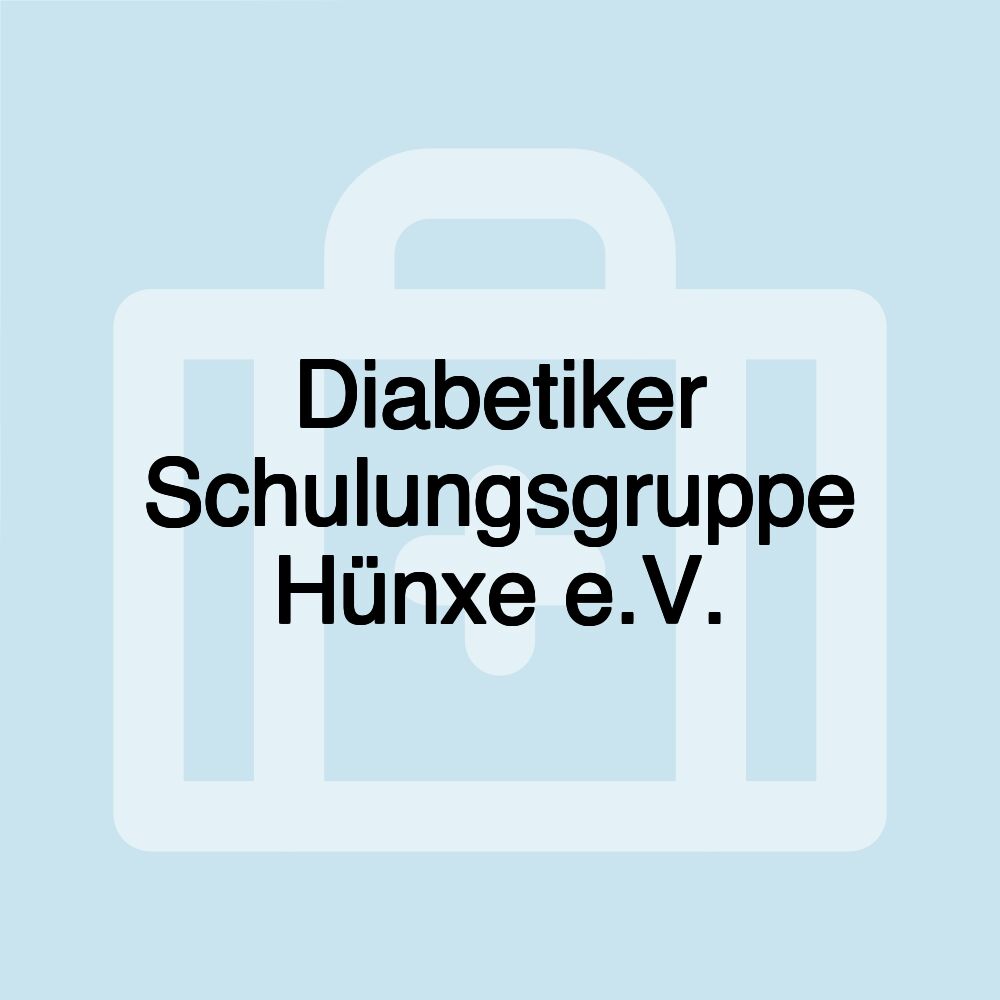 Diabetiker Schulungsgruppe Hünxe e.V.