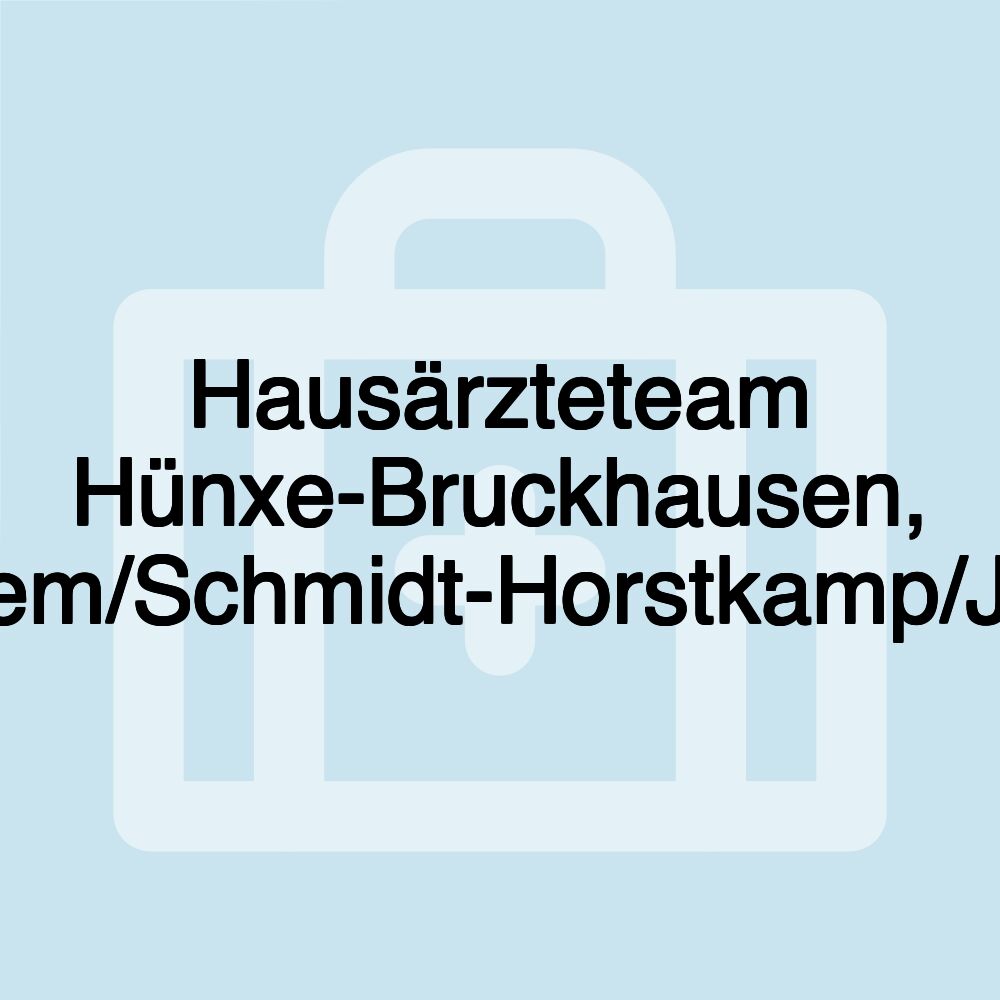 Hausärzteteam Hünxe-Bruckhausen, Bressem/Schmidt-Horstkamp/Joisten