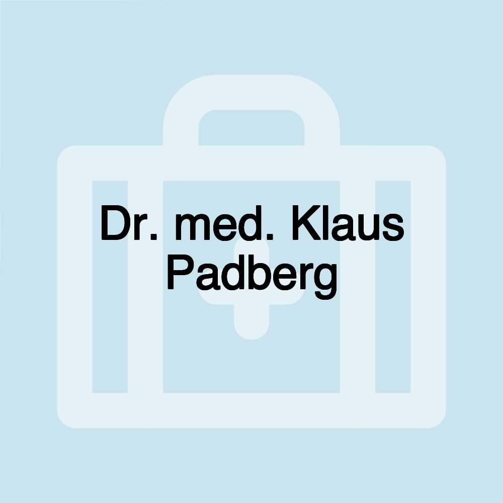 Dr. med. Klaus Padberg