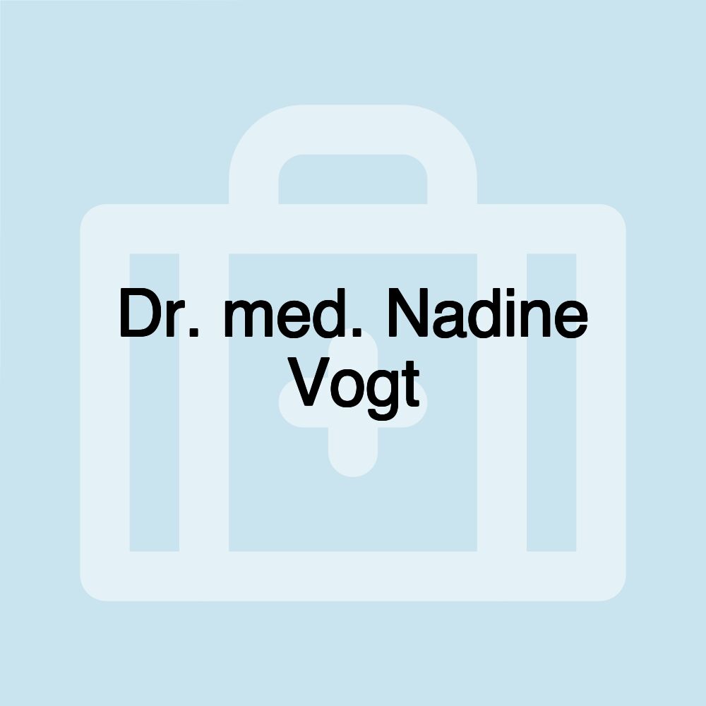 Dr. med. Nadine Vogt