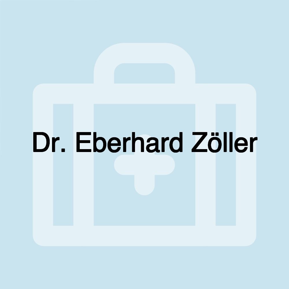 Dr. Eberhard Zöller